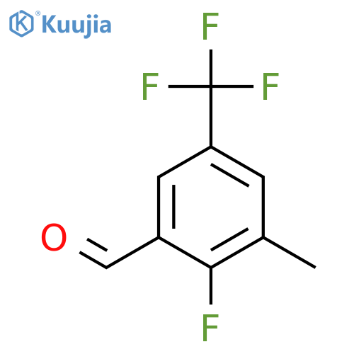 2-Fluoro-3-methyl-5-(trifluoromethyl)benzaldehyde structure