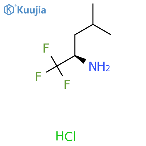 2-Pentanamine, 1,1,1-trifluoro-4-methyl-, hydrochloride (1:1), (2R)- structure