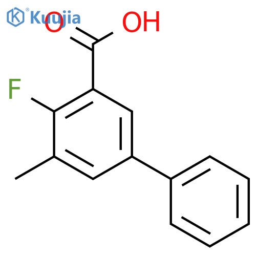 4-fluoro-5-methyl-biphenyl-3-carboxylic acid structure