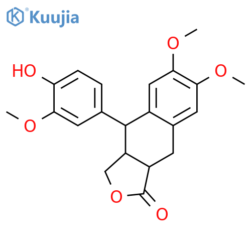 2,7'-Cyclo-3',4,4',5-tetrahydroxy-8,8'-lignan-9,9'-olide; (7'S,8R,8'R)-form, 3',4,5-Tri-Me ether structure