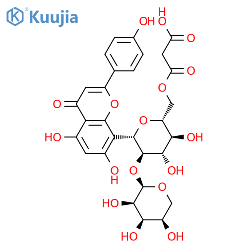 Vitexin 6''-O-malonyl 2''-O-xyloside structure