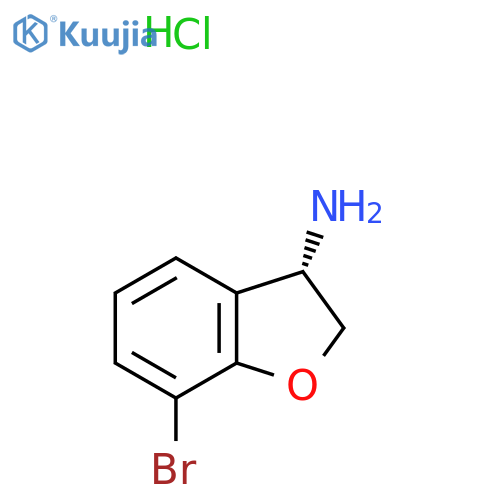 (S)-7-Bromo-2,3-dihydrobenzofuran-3-amine hydrochloride structure