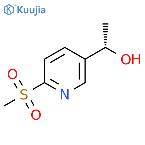 (S)-1-(6-(METHYLSULFONYL)PYRIDIN-3-YL)ETHANOL structure
