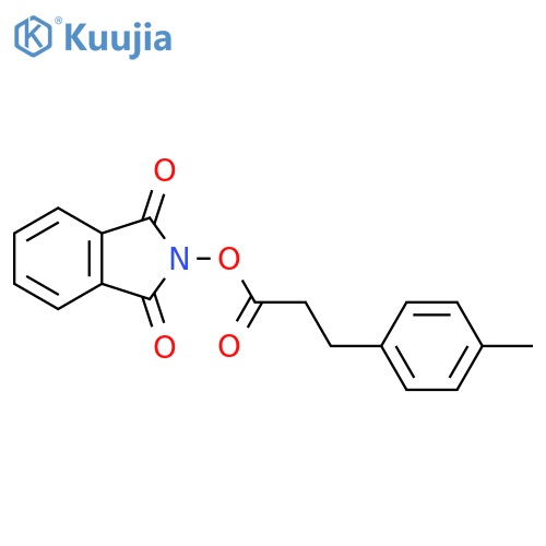 1,3-dioxo-2,3-dihydro-1H-isoindol-2-yl 3-(4-methylphenyl)propanoate structure