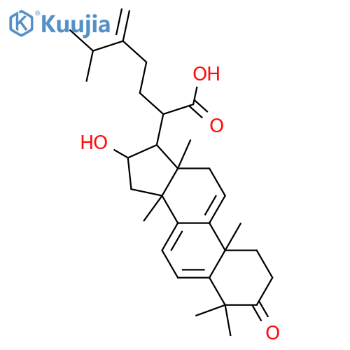 16-Hydroxy-24-methylene-3-oxolanosta-5,7,9(11)-trien-21-oic acid; 16α-form structure