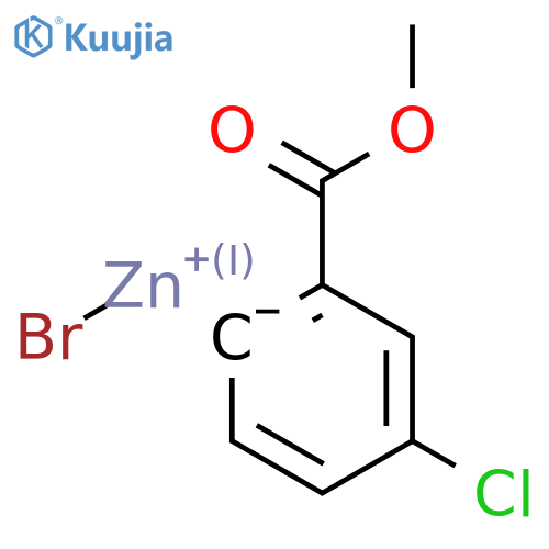 4-Chloro-2-methoxycarbonylphenylzinc bromide structure