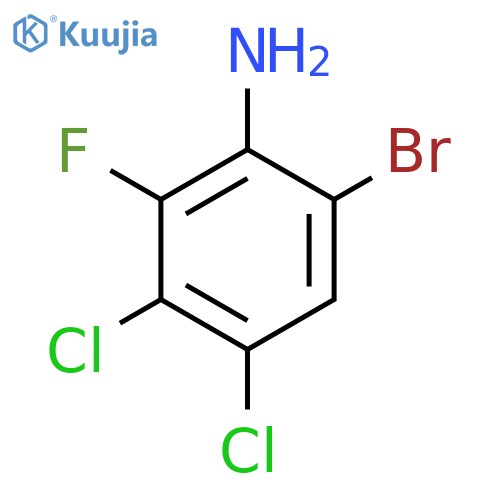 6-Bromo-3,4-dichloro-2-fluoroaniline structure
