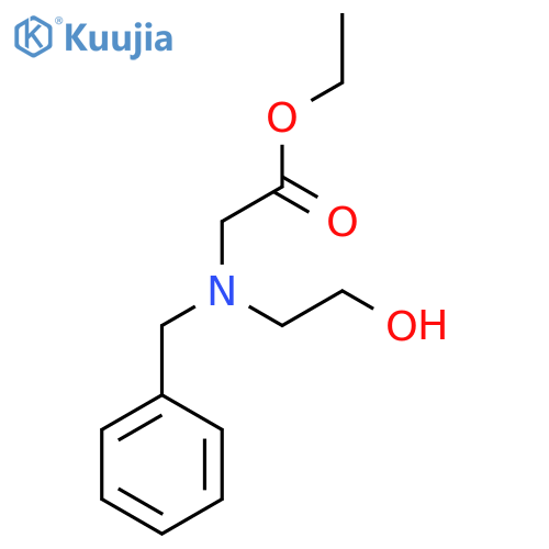 Ethyl 2-(benzyl(2-hydroxyethyl)amino)acetate structure