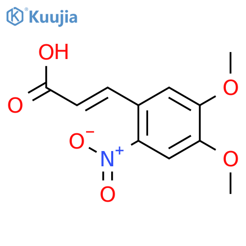 4,5-Dimethoxy-2-Nitrocinnamic Acid structure