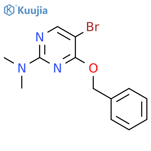 4-Benzyloxy-5-bromo-2-(N,N-dimethylamino)pyrimidine structure