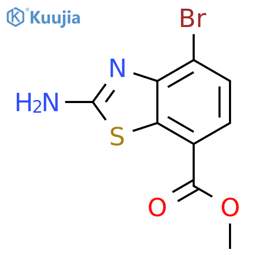 methyl 2-amino-4-bromo-1,3-benzothiazole-7-carboxylate structure