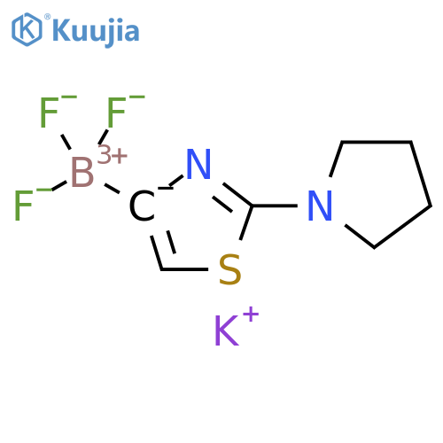 trifluoro-(2-pyrrolidin-1-yl-1,3-thiazol-4-yl)boranuide structure