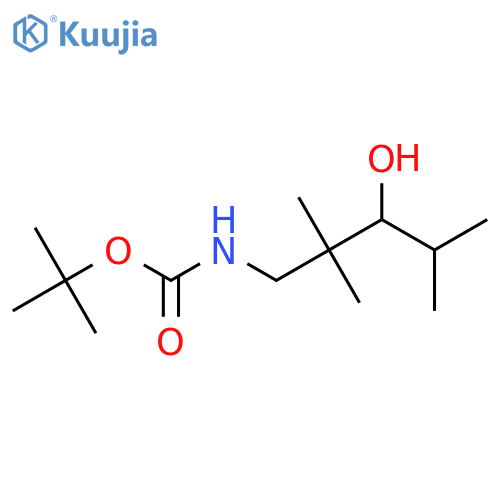 tert-butyl N-(3-hydroxy-2,2,4-trimethylpentyl)carbamate structure