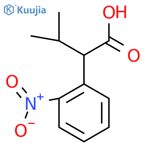 3-methyl-2-(2-nitrophenyl)butanoic acid structure
