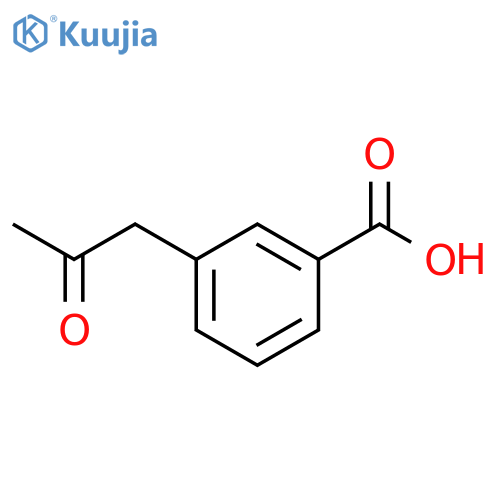 3-(2-oxopropyl)benzoic acid structure