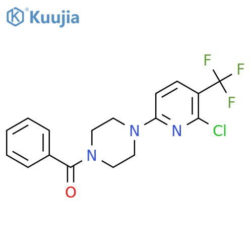 1-Benzoyl-4-[6-chloro-5-(trifluoromethyl)pyridin-2-yl]piperazine structure