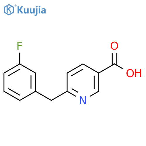 6-(3-Fluorobenzyl)nicotinic acid structure