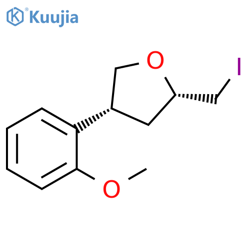 (2S,4R)-2-(iodomethyl)-4-(2-methoxyphenyl)oxolane structure