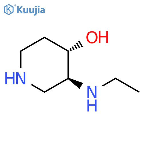 (3S,4S)-3-(ethylamino)piperidin-4-ol structure