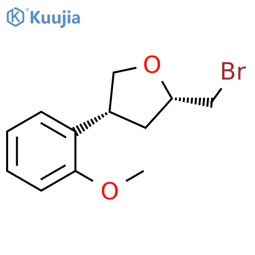 2-(Bromomethyl)-4-(2-methoxyphenyl)oxolane structure