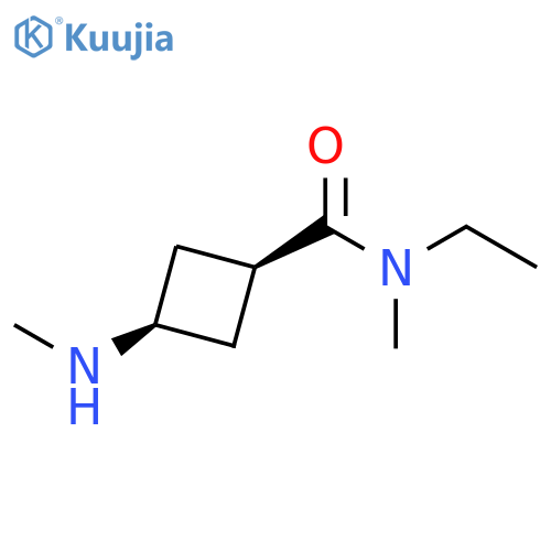 (1s,3s)-N-ethyl-N-methyl-3-(methylamino)cyclobutane-1-carboxamide structure