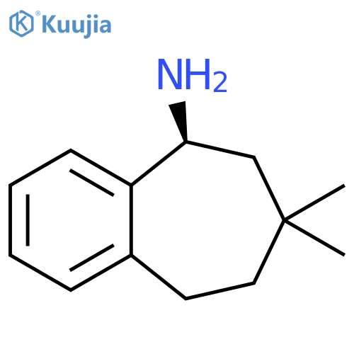 (5S)-7,7-dimethyl-6,7,8,9-tetrahydro-5H-benzo7annulen-5-amine structure