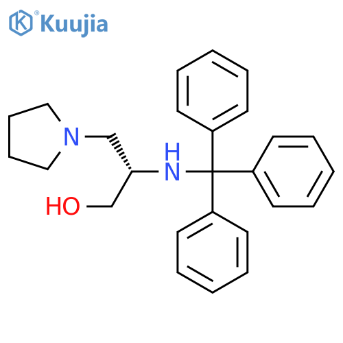 (2S)-3-(Pyrrolidin-1-yl)-2-[(triphenylmethyl)amino]propan-1-ol structure