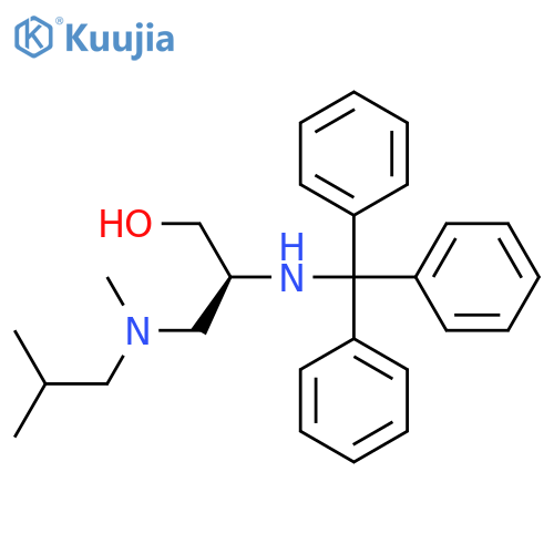 (2S)-3-[Methyl(2-methylpropyl)amino]-2-[(triphenylmethyl)amino]propan-1-ol structure