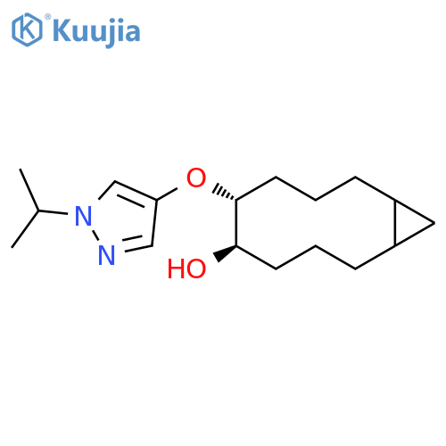 (5R,6R)-6-(1-Propan-2-ylpyrazol-4-yl)oxybicyclo[8.1.0]undecan-5-ol structure
