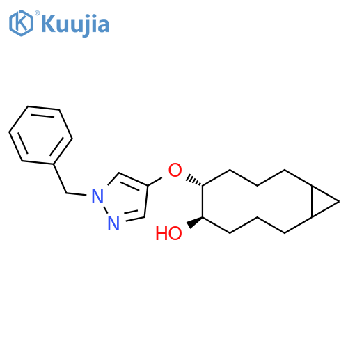 (5R,6R)-6-(1-benzyl-1H-pyrazol-4-yl)oxybicyclo8.1.0undecan-5-ol structure