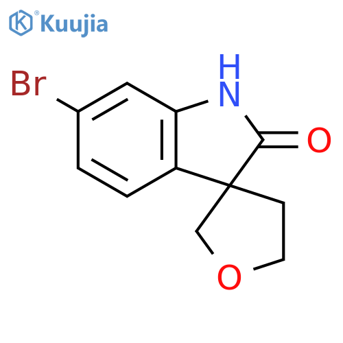 6-bromo-1,2-dihydrospiroindole-3,3'-oxolane-2-one structure