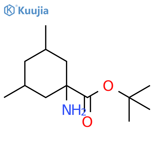 tert-butyl 1-amino-3,5-dimethylcyclohexane-1-carboxylate structure