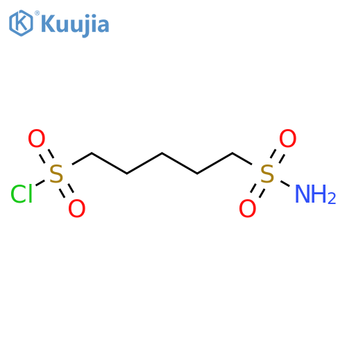 5-sulfamoylpentane-1-sulfonyl chloride structure