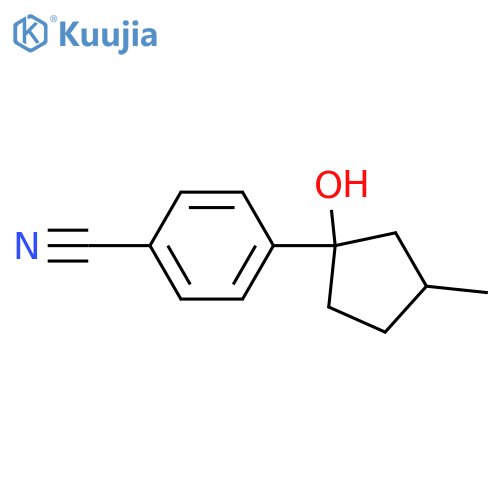 4-(1-hydroxy-3-methylcyclopentyl)benzonitrile structure