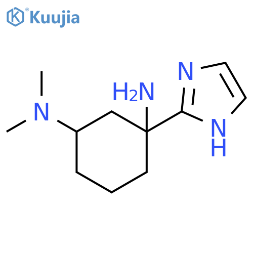 3-(1H-imidazol-2-yl)-N1,N1-dimethylcyclohexane-1,3-diamine structure
