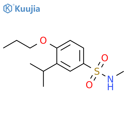 N-methyl-3-(propan-2-yl)-4-propoxybenzene-1-sulfonamide structure