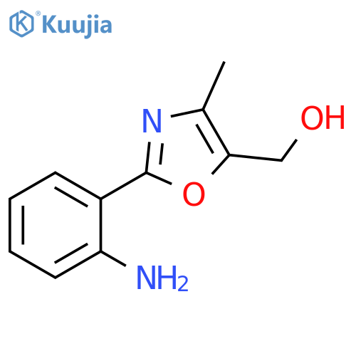 2-(2-aminophenyl)-4-methyl-1,3-oxazol-5-ylmethanol structure