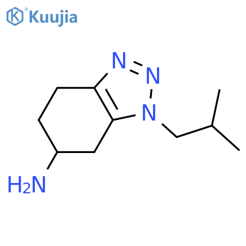 1-(2-methylpropyl)-4,5,6,7-tetrahydro-1H-1,2,3-benzotriazol-6-amine structure
