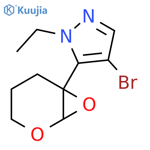4-Bromo-5-(2,7-dioxabicyclo[4.1.0]heptan-6-yl)-1-ethylpyrazole structure
