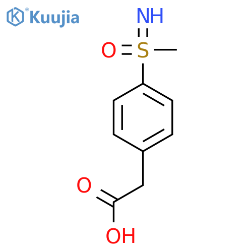 2-{4-imino(methyl)oxo-lambda6-sulfanylphenyl}acetic acid structure