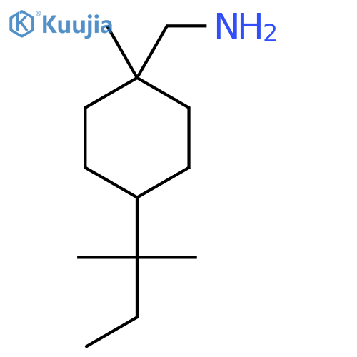 1-methyl-4-(2-methylbutan-2-yl)cyclohexylmethanamine structure