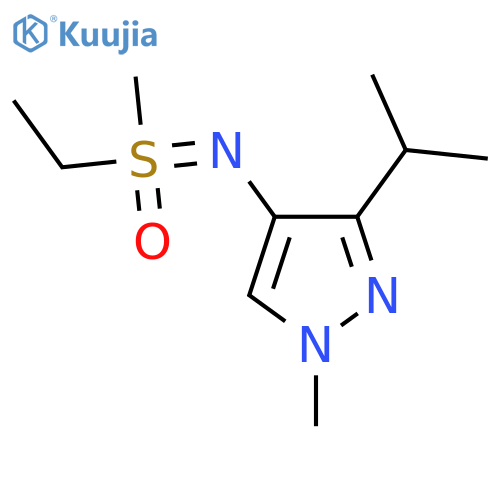 ethyl(methyl){1-methyl-3-(propan-2-yl)-1H-pyrazol-4-ylimino}-lambda6-sulfanone structure