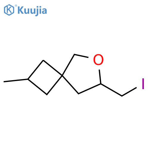 7-(iodomethyl)-2-methyl-6-oxaspiro3.4octane structure