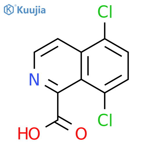 5,8-dichloroisoquinoline-1-carboxylic acid structure