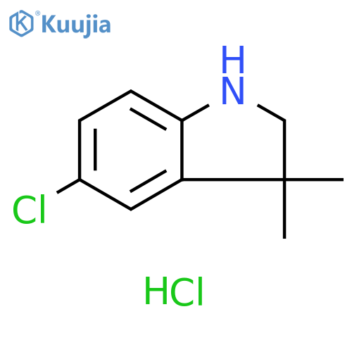 5-chloro-3,3-dimethyl-2,3-dihydro-1H-indole hydrochloride structure