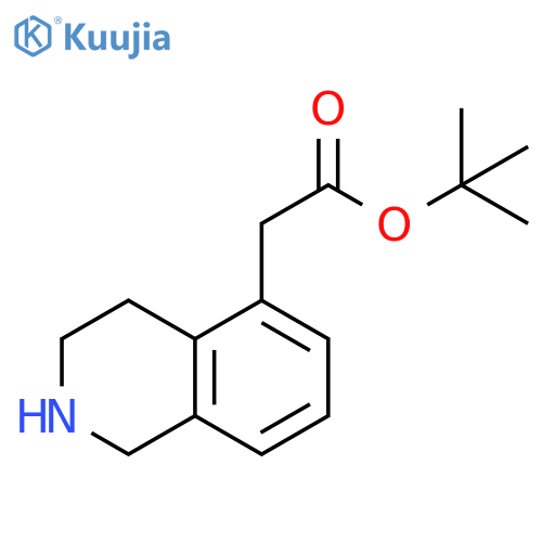 tert-butyl 2-(1,2,3,4-tetrahydroisoquinolin-5-yl)acetate structure