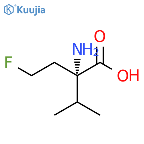 2-amino-2-(2-fluoroethyl)-3-methylbutanoic acid structure