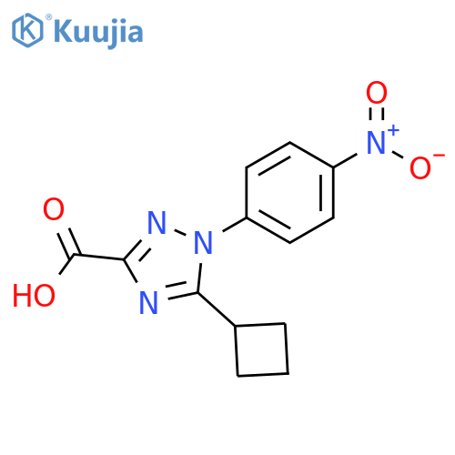 1H-1,2,4-Triazole-3-carboxylic acid, 5-cyclobutyl-1-(4-nitrophenyl)- structure