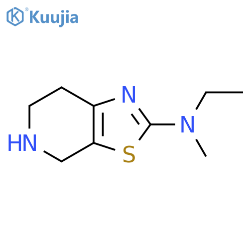 N-ethyl-N-methyl-4H,5H,6H,7H-1,3thiazolo5,4-cpyridin-2-amine structure