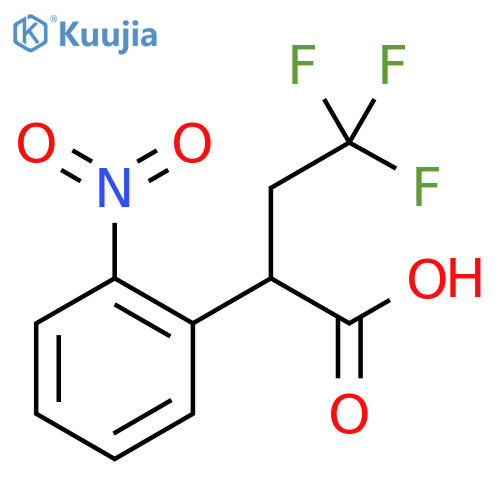 4,4,4-trifluoro-2-(2-nitrophenyl)butanoic acid structure